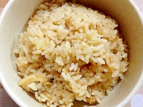 麺つゆ使用!簡単あさりの炊き込みご飯